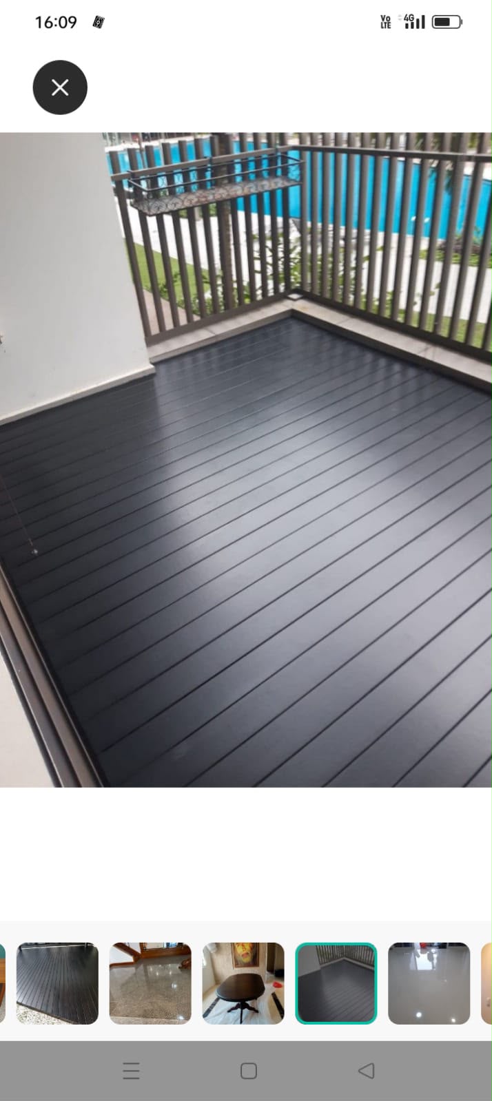 Balcony & Swimming Pool Area Decking Service