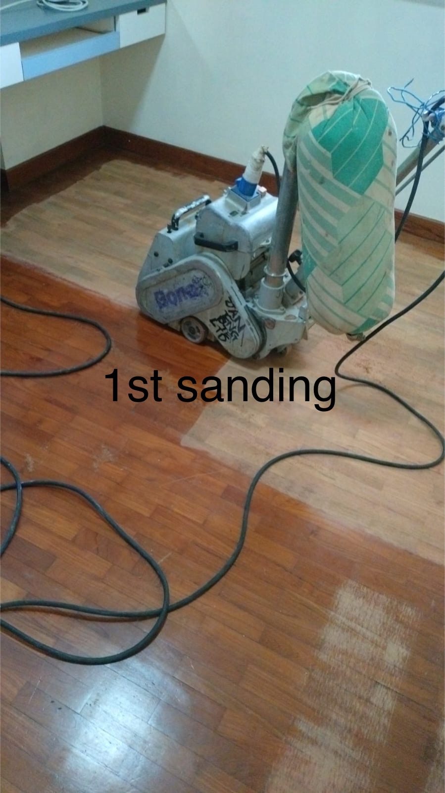 After marble gum grouting on floor tiles and looks like shiny again